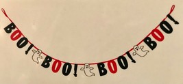 Celebrate It Halloween BOO Felt Letter Garland 5&#39; - Black &amp; Orange w/ GH... - £3.94 GBP