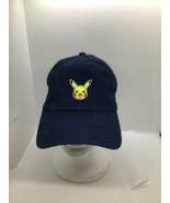 Pokemon Blue Adjustable Hat Cap Pikachu Embroidered Snapback Adult Unisex - $11.83