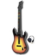 PS3 Guitar Hero World Tour GUITAR w/Receiver Dongle Rock Band 1 2 3 4 Be... - £201.94 GBP