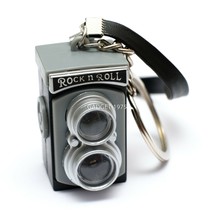 Camera  Keyring With Flash &amp; Shutter Sound Keychain Gift For Photographers - £4.98 GBP