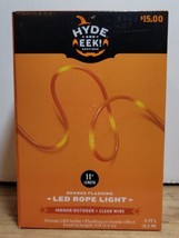 Hyde &amp; Eek Orange FLASHING-STEADY Effect Halloween Led Rope Light 11&#39; - £17.03 GBP