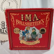 I.M.A. Bullshietters Shoe Boot Polish Tin Unique Rare COMPLETE 1981 Joke Gift - £31.63 GBP