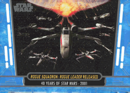 Star Wars 40th Anniversary Trading Card 2017 #85 Rogue Leader - £1.24 GBP