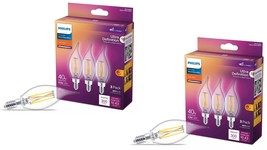 Philips UltraDef LED 40W Candelabra Base Filament Candle Bulb BA11 3PK (... - $20.78