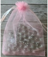 Thirty Six (36) Small ~ Clear Glass Marbles with Green Hue/Tint ~ 14mm -... - $42.13 CAD