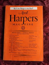 Harper&#39;s April 1938 Eugene Wright Clayton Hamilton Louis Adamic George Shepherd - £6.79 GBP