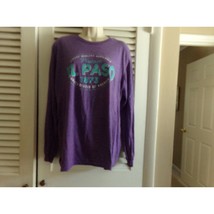 Anvil El Paso Texas lightweight long sleeved t shirt L Purple - $11.46