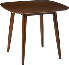 Mid-Century Sq\. Faux Wood Dining Table, Walnut Finish, Christopher Knight Home - £152.62 GBP