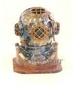 Nauticalmart Antique Shiny Scuba Diving Divers Helmet US Navy Mark V Sol... - £273.87 GBP