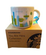 *Starbucks 2017 Seattle, Washington You Are Here Mini Mug Ornament NEW I... - €14,90 EUR