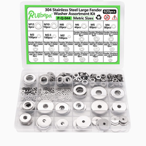 620Pcs 304 Stainless Steel Large Fender Washer Assortment Kit 24 Sizes(M2 M2.5 M - £21.85 GBP