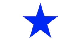 4&quot; military star antique blue bumper sticker decal usa made - £21.08 GBP