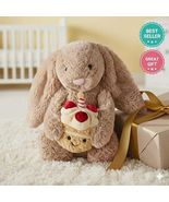 Jellycat Birthday Beige Bunny Plush  Soft Cake Gift for Anniversaries &amp; ... - $50.00