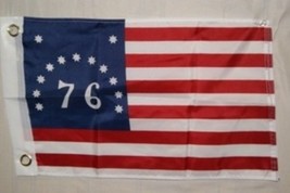 Usa United States Bennington 76 Flag Polyester 12 X 18 Inches Boat Motorcycle - £11.00 GBP