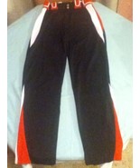 Adult - 32 waist - Sports 55 baseball/softball pants  black white &amp; red ... - $17.65