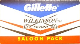 50 Gillette Wilkinson Sword double edge razor blades - £7.84 GBP
