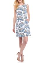 New Nine West Linen White Blue Sheath Dress Size 16 $89 - £37.50 GBP