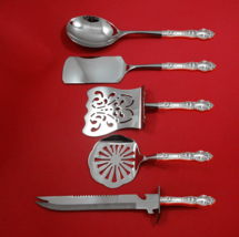 Violet by Wallace Sterling Silver Brunch Serving Set 5pc HH WS Custom Made - $319.87