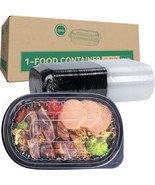 45Pack Meal Prep Containers 1 Compartment Bento Box w/Lids Reusable Food... - $34.64
