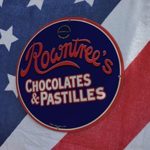 Vintage 1935 Rowntree&#39;s Chocolates &amp; Pastilles Porcelain Gas And Oil Pump Sign - £97.78 GBP