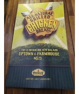 Potbelly Sandwich Works 2000s Grilled Chicken Promotional Sign 22&quot; X 37&quot; - $475.23 CAD