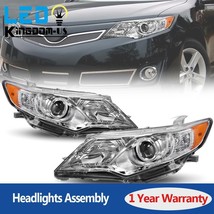 Projector Headlights Assembly Fit for 2012 2013 2014 Toyota Camry Headlamps Lamp - £126.08 GBP