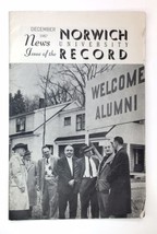 Norwich University Record December 1957 Northfield, Vermont - £15.80 GBP