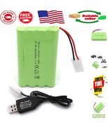 High-Capacity 9.6V NiMH Rechargeable Battery Pack for RC Vehicles - 2400mAh - $50.34 CAD