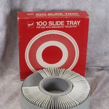 GAF Sawyer&#39;s Rotary 100 Slide Tray Carousel Gray and Slides Sears Wards ... - $13.71