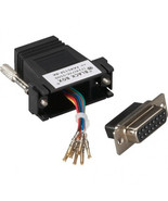 Black Box FA4515F-BK MODULAR ADAPTER KIT - DB15 FEMALE TO RJ45 FEMALE WI... - $54.53 CAD