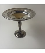 Vintage Gorham Silverplate Compote Pedestal BonBon Candy Bowl #YC3040 - £14.64 GBP