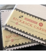20 DCWV 5.5” White &amp; Black Rick Rack Cards Scrapbooking Paper Cardstock ... - $170.02 MXN