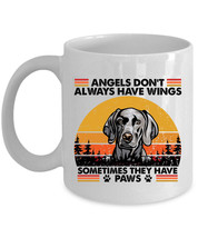 Funny Angel Weimaraner Dog Paw Coffee Mug 11oz Retro Cup Gift Pet Dogs Lover - $15.00+