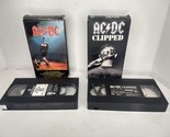 2 VTG VHS AC/ DC  concert and videos Let There Be Rock VHS 1980 &amp; 1990 C... - $10.56