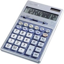 Calculator With A Metal Top And A Semi-Desk Design By Sharp, Model El339Hb. - $30.95