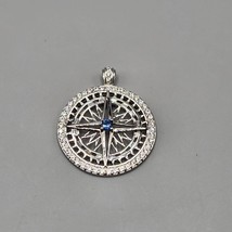 Bradford Exchange True North Strong &amp; Free Compass Pendant Canada BGE 925 Silver - £30.56 GBP