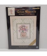 Dimensions Gold Nuggets Honey Jar Floral 8&quot; x 10&quot; Cross Stitch Kit 35100 - $62.28