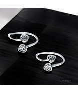 925 Real Sterling Silver women handmade Heart design Oxidized Toe Ring -... - $27.44