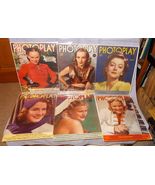 Six Photoplay Celebrity Magazine Covers 1939-40 Paul Hesse Photos A - £19.63 GBP