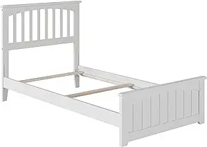 AFI Mission Twin Size Bed with Matching Footboard &amp; Charging Station in ... - $455.99