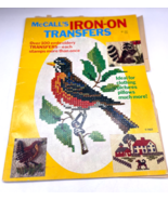 McCall&#39;s Iron On Transfers T/7603 Vintage Magazine Book Booklet Manual - $29.63