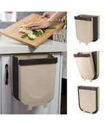 Hanging Trash Cans Waste Bin for Kitchen Cabinet Door Folding Wall Mounted - $238.96 MXN