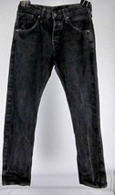 Bullhead Men&#39;s FAIRFAX Slim Tapered Button-Fly Black Jeans W31 L32 100% Cotton - £15.58 GBP
