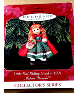 VTG. 1991 NIB Hallmark &quot;Little Red Riding Hood &quot;  Collector&#39;s Series Orn... - £10.38 GBP