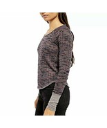 XS Free People Women&#39;s Spaced Out Scoop Neck Knit Top, Purple Night Combo - $27.68 CAD