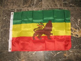 2x3 Lion of Judah Ethiopia Flag 2&#39;x3&#39; House Banner Brass Grommets - £3.39 GBP