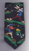Looney Tunes Mania 100% Polyester Tie 58&quot; long 3 1/2&quot; wide Golf - £7.56 GBP