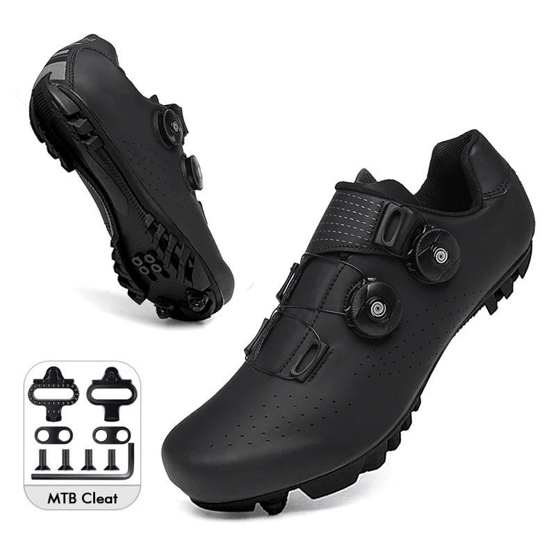 Mountain Cycling Shoes MTB Men  Road Bike Shoes Self-Loc SPD Cleat Bicycle Footw - $195.70