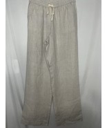 Talbots Linen Pants size 8 Beige color - $377.93 MXN