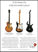 1959 Gibson Les Paul 1954 Fender Stratocaster 1993 Parker Fly guitar ad print - £3.38 GBP